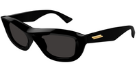 Bottega Veneta BV1326S-001 Square Sunglasses Gold Detailing
