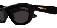 Bottega Veneta BV1326S-001 Square Sunglasses Gold Detailing