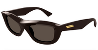 Bottega Veneta BV1326S-002 Bold Square Brown Sunglasses