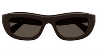 Bottega Veneta BV1326S-002 Bold Square Brown Sunglasses