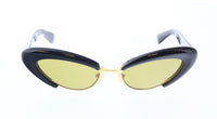Bottega Veneta BV1387S-001 Black Cat-Eye Sunglasses