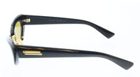 Bottega Veneta BV1387S-001 Black Cat-Eye Sunglasses