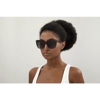 Gucci GG0022S-003 Oversized Havana Square Sunglasses with Gradient Lenses