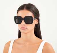 Gucci GG0896S-001 Oversized Square Black Sunglasses with Dark Solid Lenses