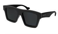 Gucci GG0962S-005 Bold Matte Black Angular Frame Sunglasses for Men
