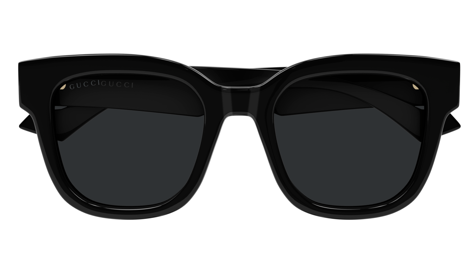 Gucci GG0998S-001 Bold Oversized Square Sunglasses with Black Frame and Dark Len