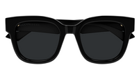 Gucci GG0998S-001 Bold Oversized Square Sunglasses with Black Frame and Dark Len
