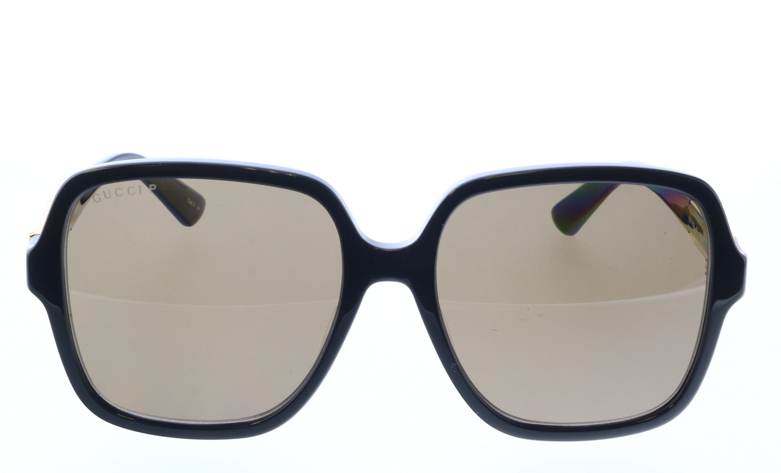 Gucci GG1189S-001 Oversized Black Square Sunglasses with Gold