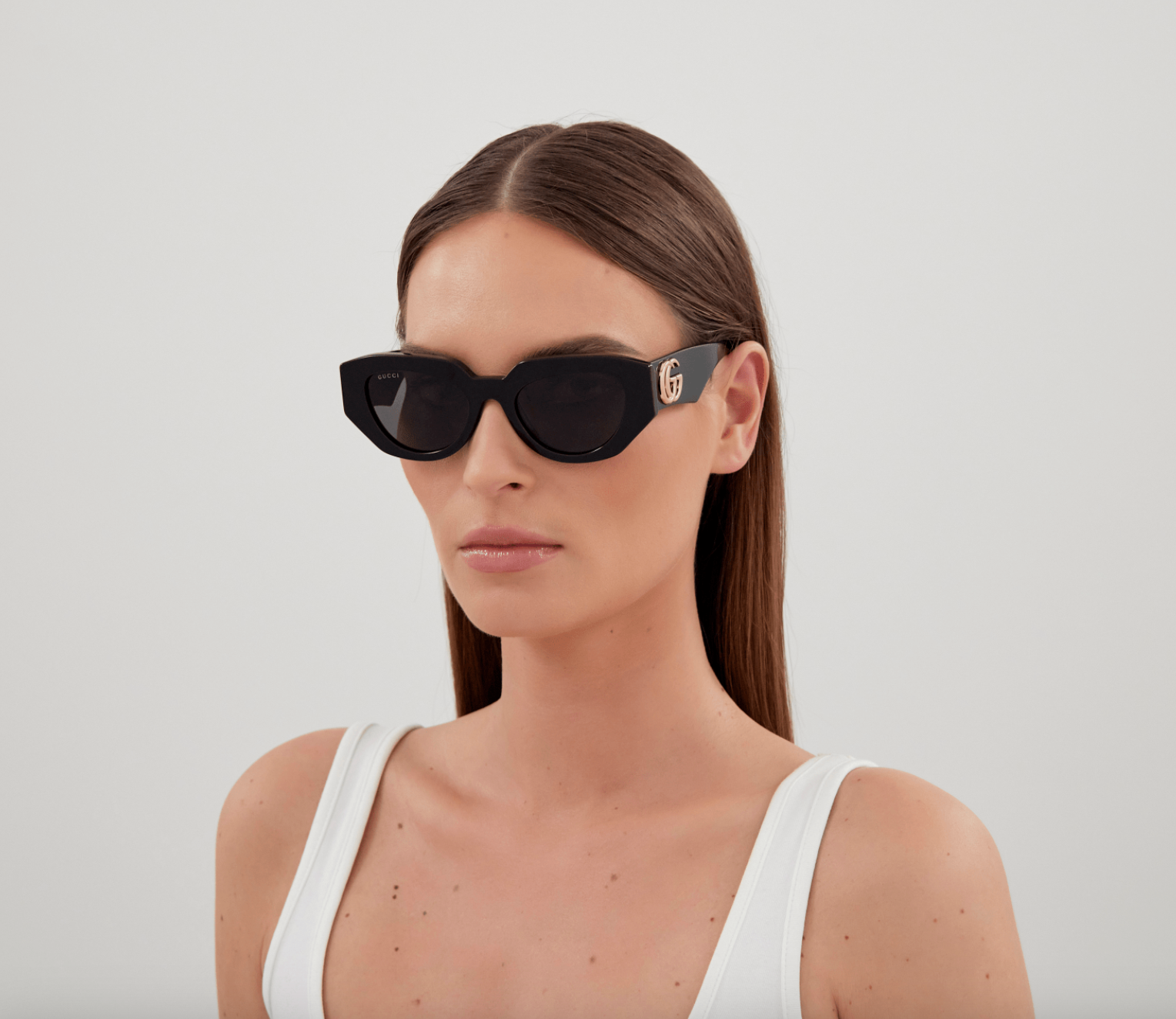 Gucci GG1421S-001 Black cat eye Ladies Sunglasses – Bluefly