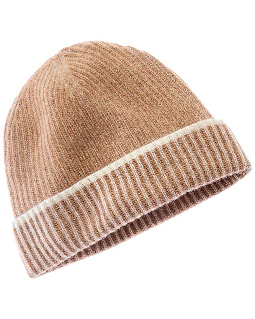 Forte Cashmere Plaited Cashmere Hat One Size Brown Multi