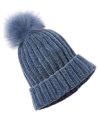 La Fiorentina Chenille Hat, Blue