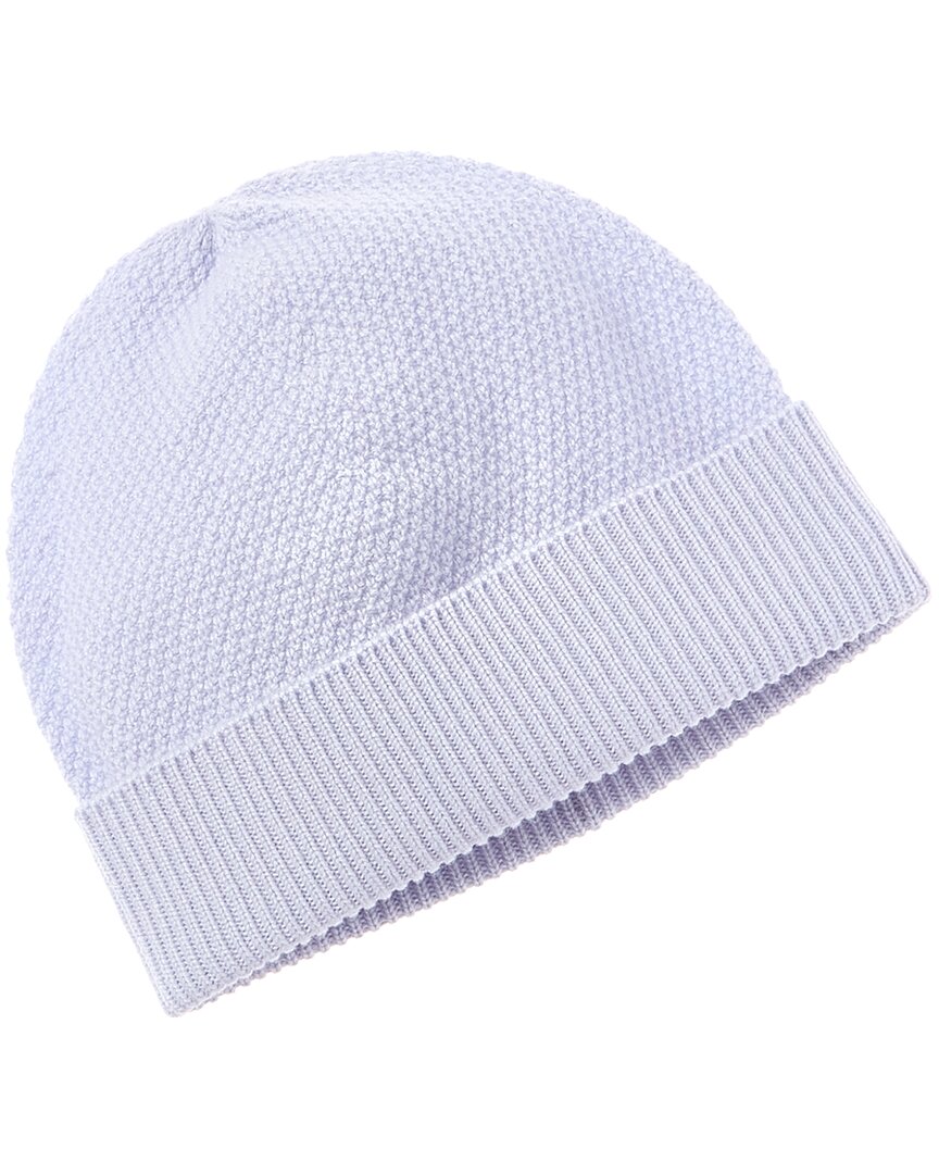 Phenix Moss Stitch Cashmere Hat Blue One Size