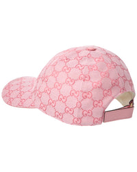 Gucci Gucci Gg Canvas Baseball Cap, M, Pink
