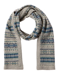 J.Mclaughlin Arthur Wool Scarf Grey Multi One Size