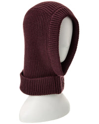 Fendi Ribbed Wool & Cashmere-Blend Balaclava One Size Purple