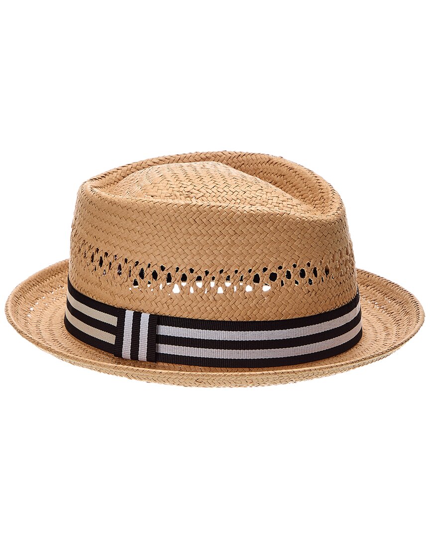 Bruno Magli Vented Straw Hat