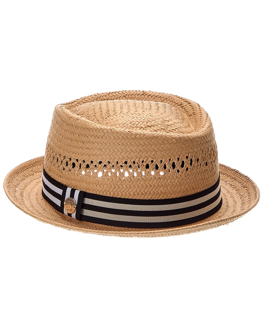 Bruno Magli Vented Straw Hat