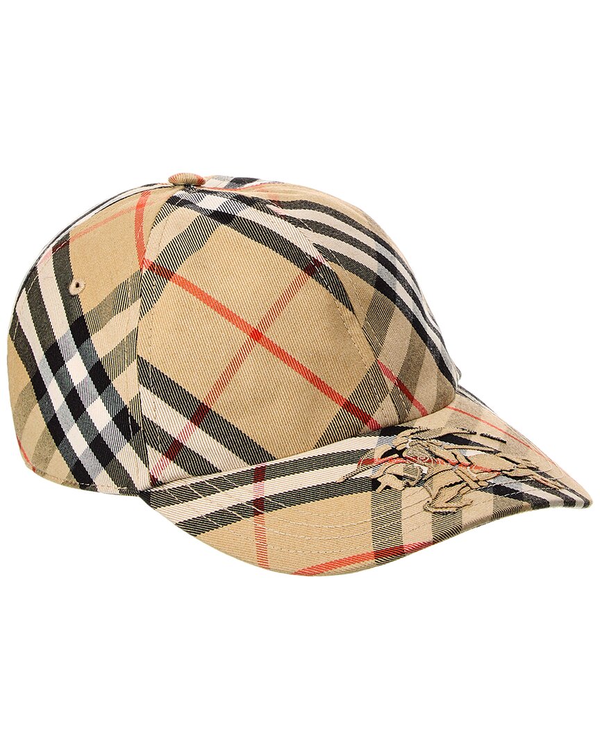 Burberry Check Baseball Cap Brown Multi