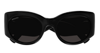 Gucci GG1544S-001 Black round Ladies Sunglasses