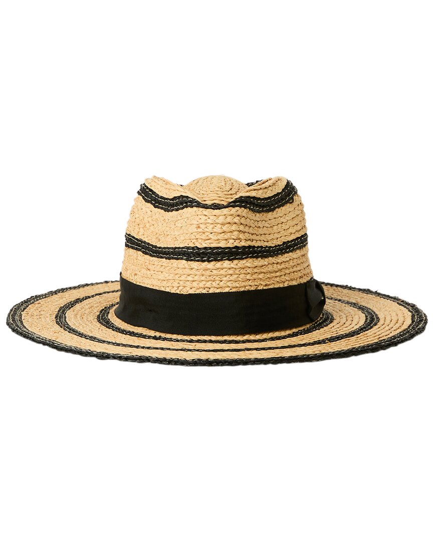 Btb Los Angeles Harlow Straw Hat Brown Multi