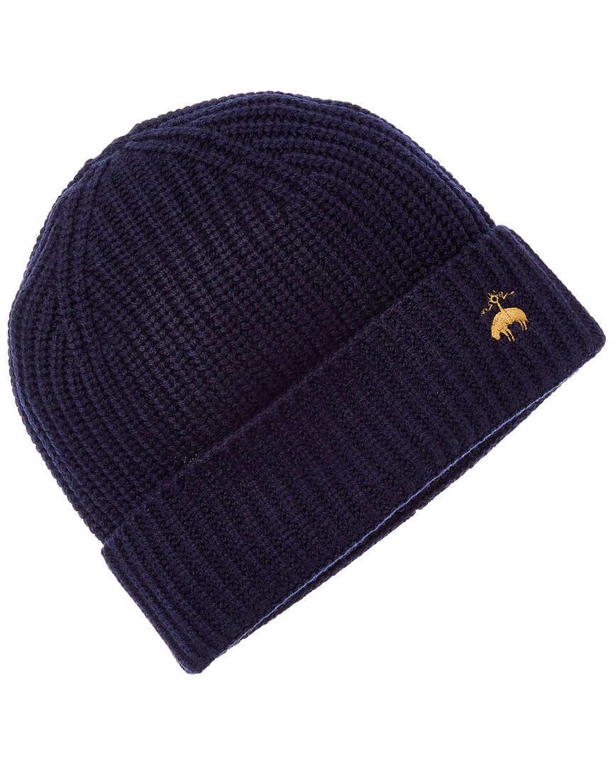 Brooks Brothers Brooks Brothers Shaker Rib Wool & Cashmere-Blend Beanie