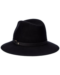 Bruno Magli Bruno Magli Leather-Trim Wool Felt Fedora