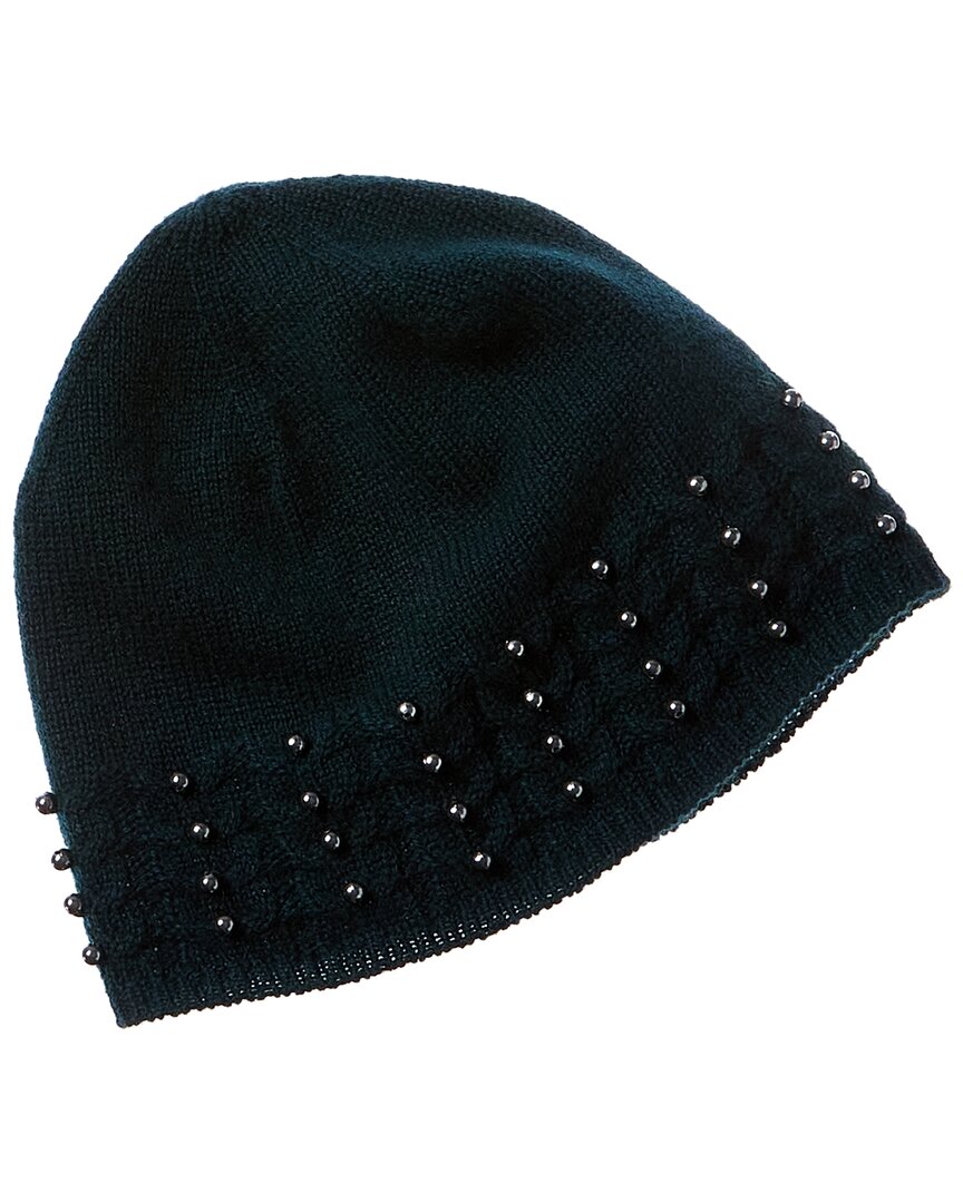 Forte Cashmere Pearl Studded Cashmere Hat