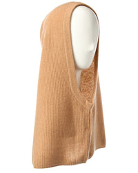 Hannah Rose Shaker Overlap Cashmere Balaclava