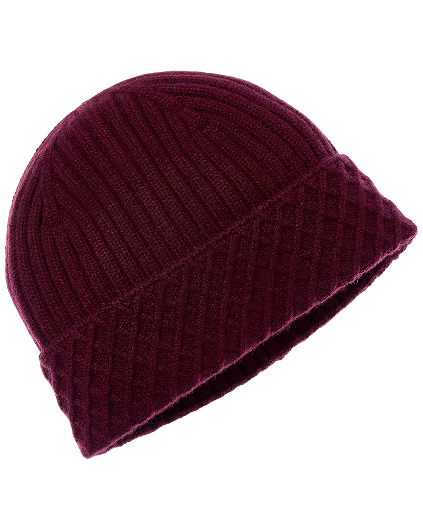 Bruno Magli Diamond Cuff Rib Cashmere Beanie
