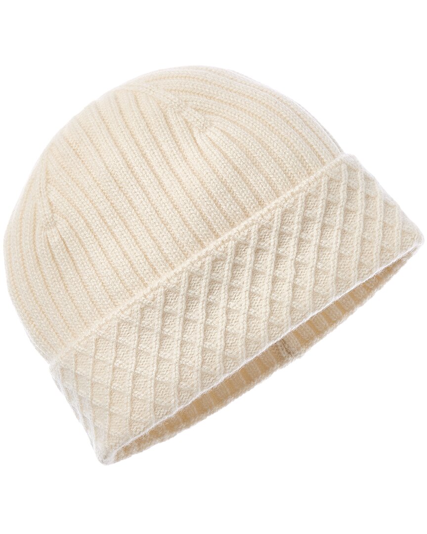 Bruno Magli Diamond Cuff Rib Cashmere Beanie