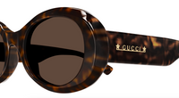 Gucci GG1587S-002 Havana round Ladies Sunglasses