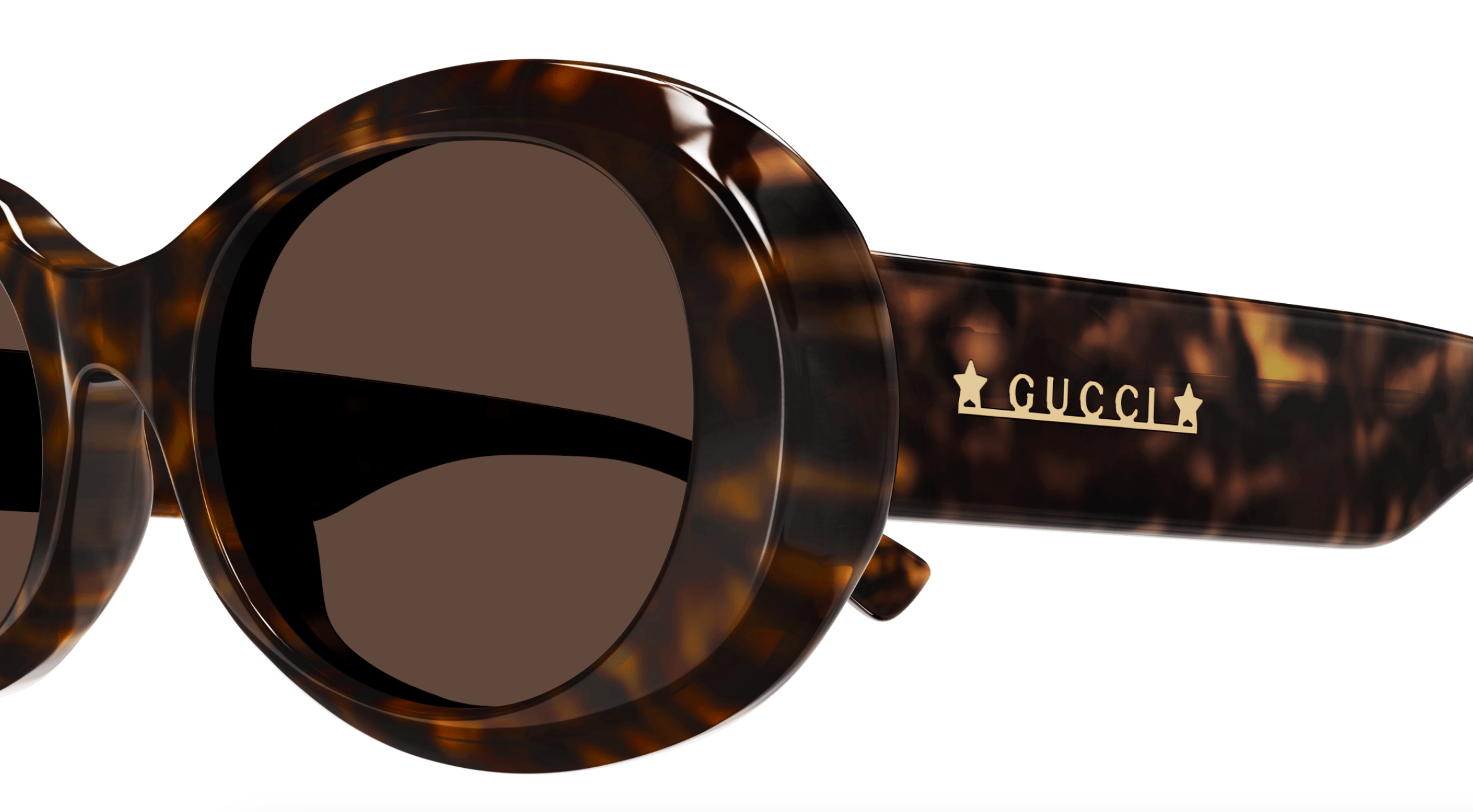 Gucci GG1587S-002 Havana round Ladies Sunglasses