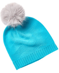 Phenix Zig-Zag Texture Cashmere Beanie