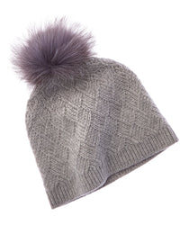 Amicale Cashmere Basketweave Cashmere Hat