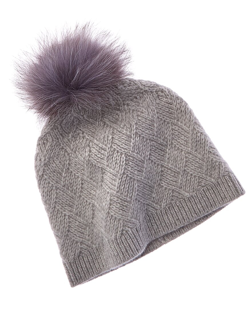 Amicale Cashmere Basketweave Cashmere Hat