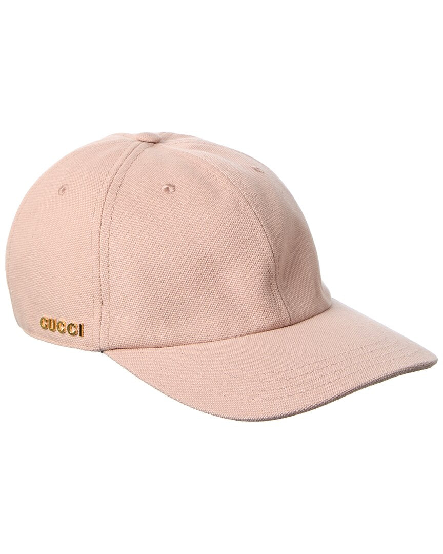 Gucci Gucci Logo Canvas Baseball Cap