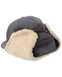 Brunello Cucinelli Shearling-Lined Wool-Blend Hat