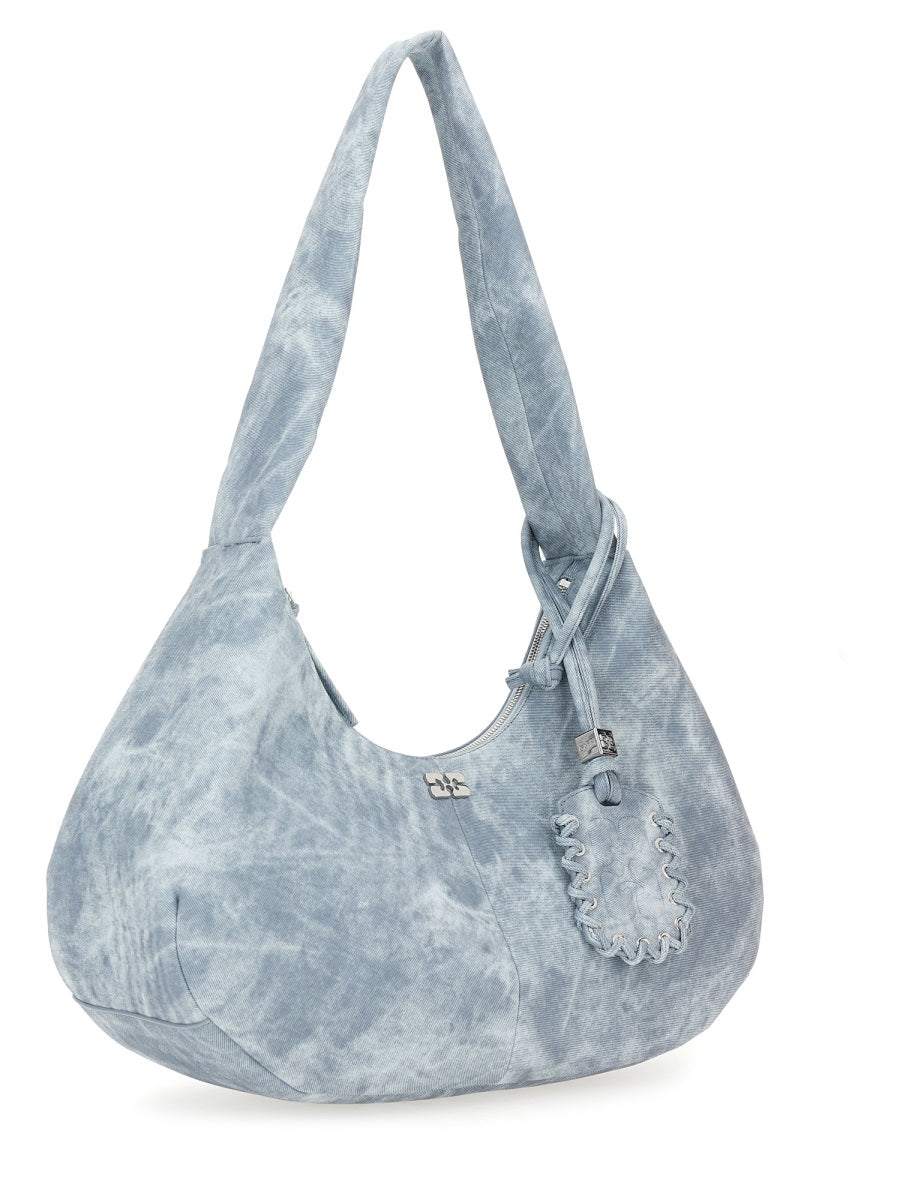 GANNI Ganni Women Medium "Bleached" Hobo Bag