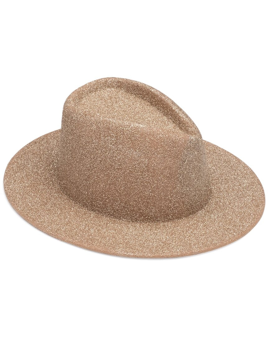 Eugenia Kim Blaine Glitter Fedora Camel One Size