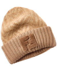 FENDI Fendi Ff Alpaca & Wool-Blend Beanie
