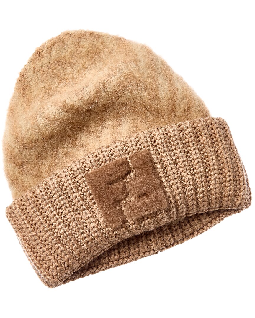 FENDI Fendi Ff Alpaca & Wool-Blend Beanie