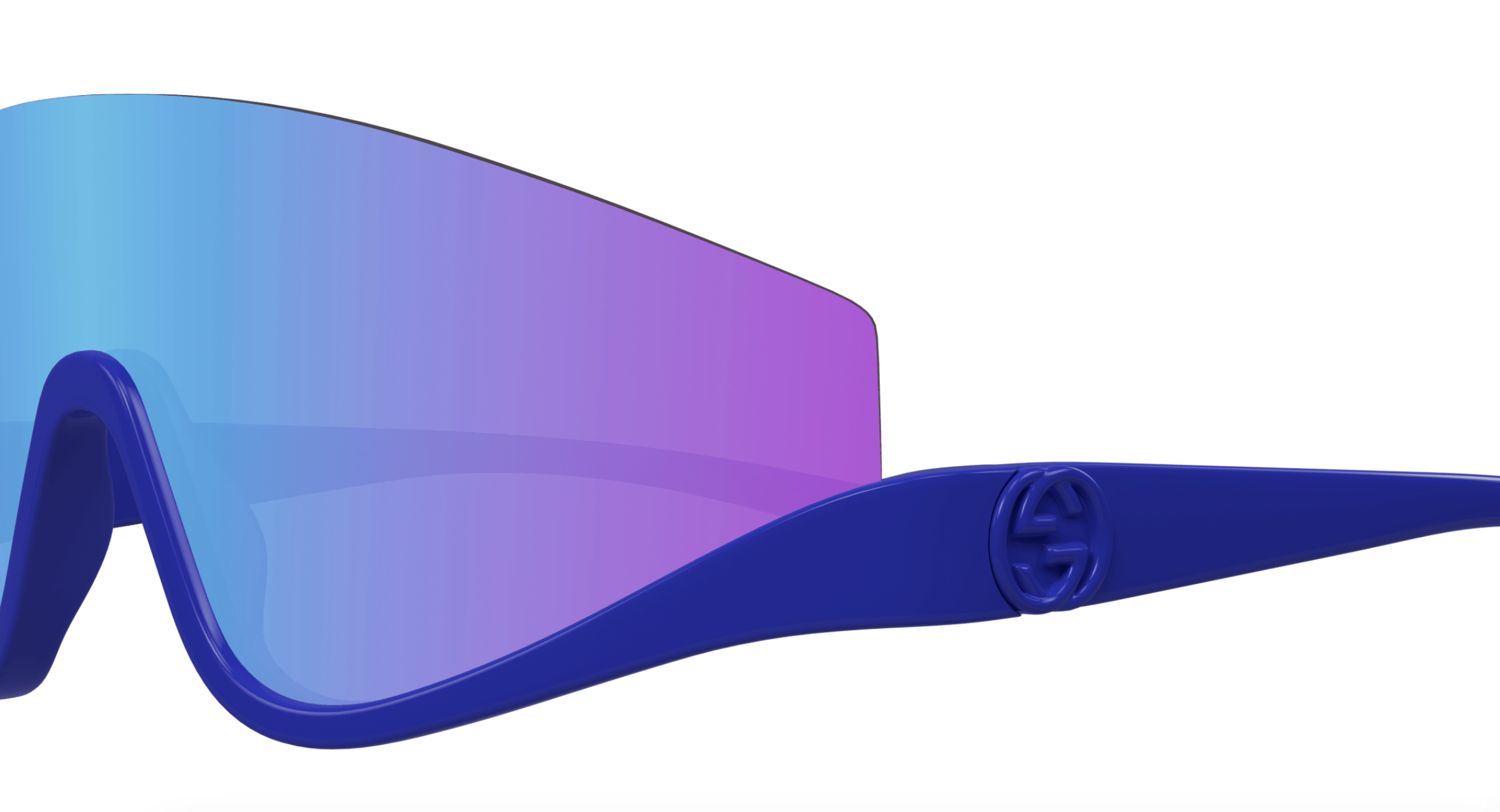 Gucci GG1650S-010 Blue shield Ladies Sunglasses