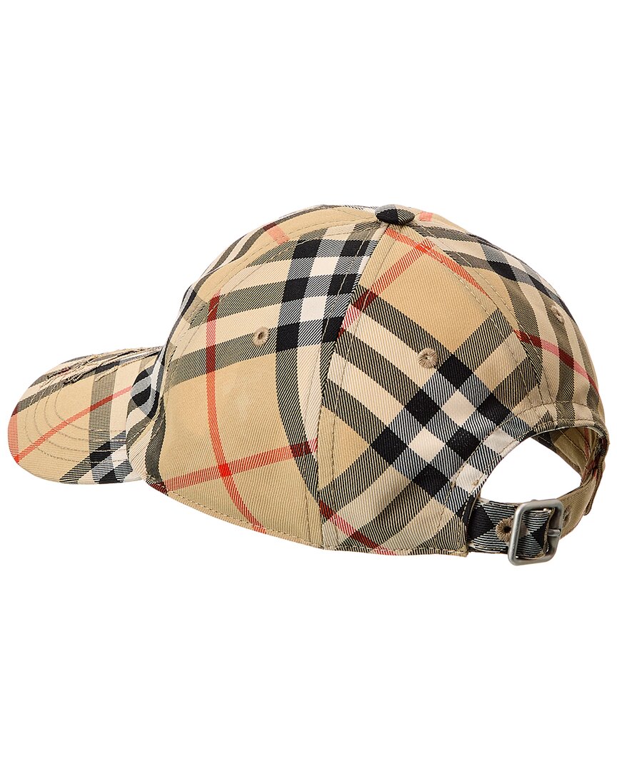 Burberry Burberry Equestrian Knight Patch Check Baseball Cap