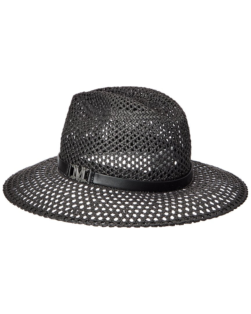 Max Mara Marocco Leather-Trim Cap