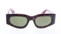 Gucci GG1664S-002 Havana & red square Ladies Sunglasses