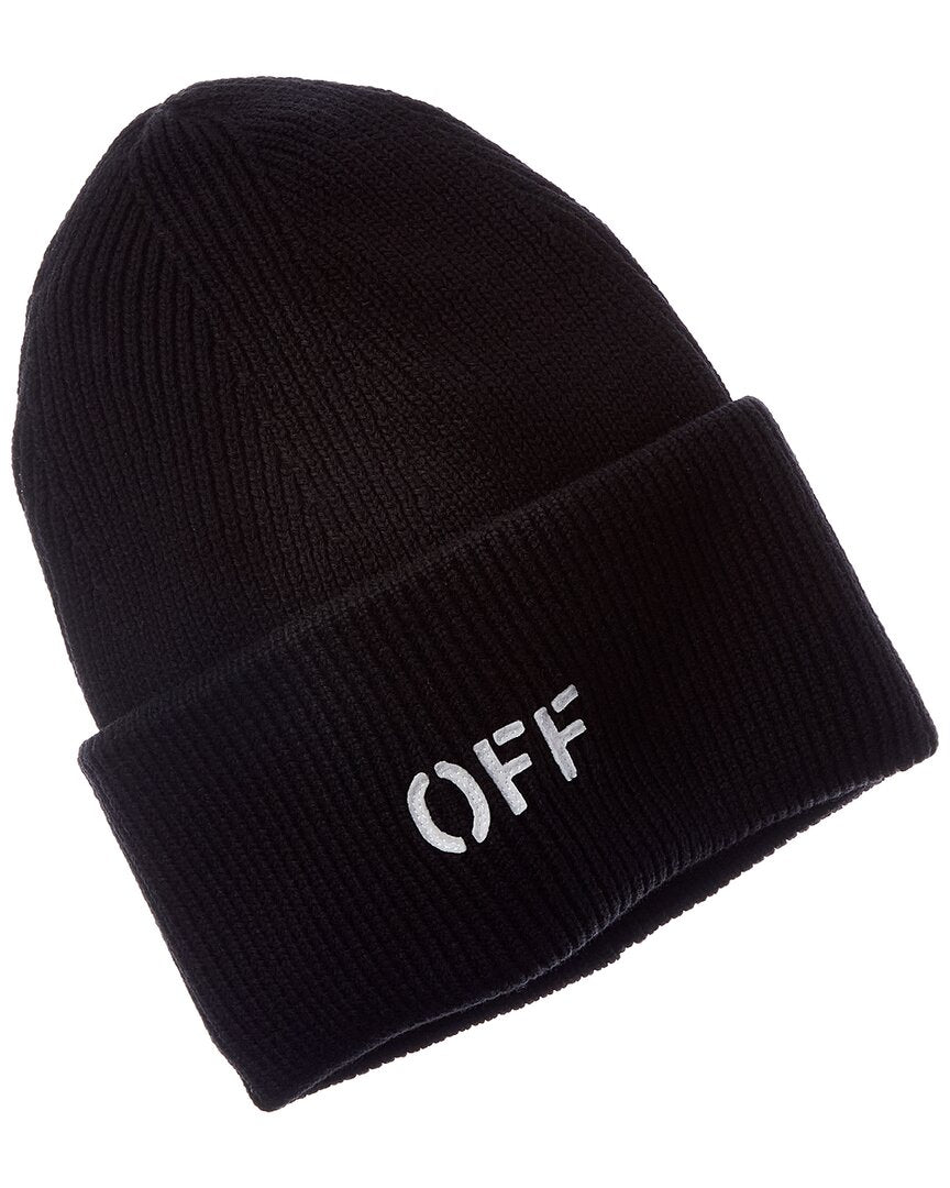 Off-White Off Stamp Loose Knit Cashmere-Blend Beanie