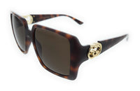 Gucci GG1692S-002 Havana square Ladies Sunglasses