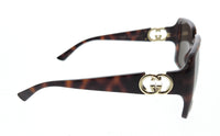 Gucci GG1692S-002 Havana square Ladies Sunglasses