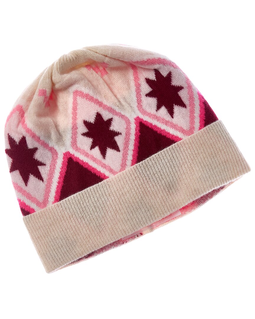 Brodie Cashmere Brodie Cashmere Fairisle Pom Pom Cashmere Beanie