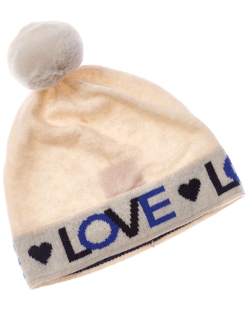 Brodie Cashmere Brodie Cashmere Love Pom Pom Cashmere Hat